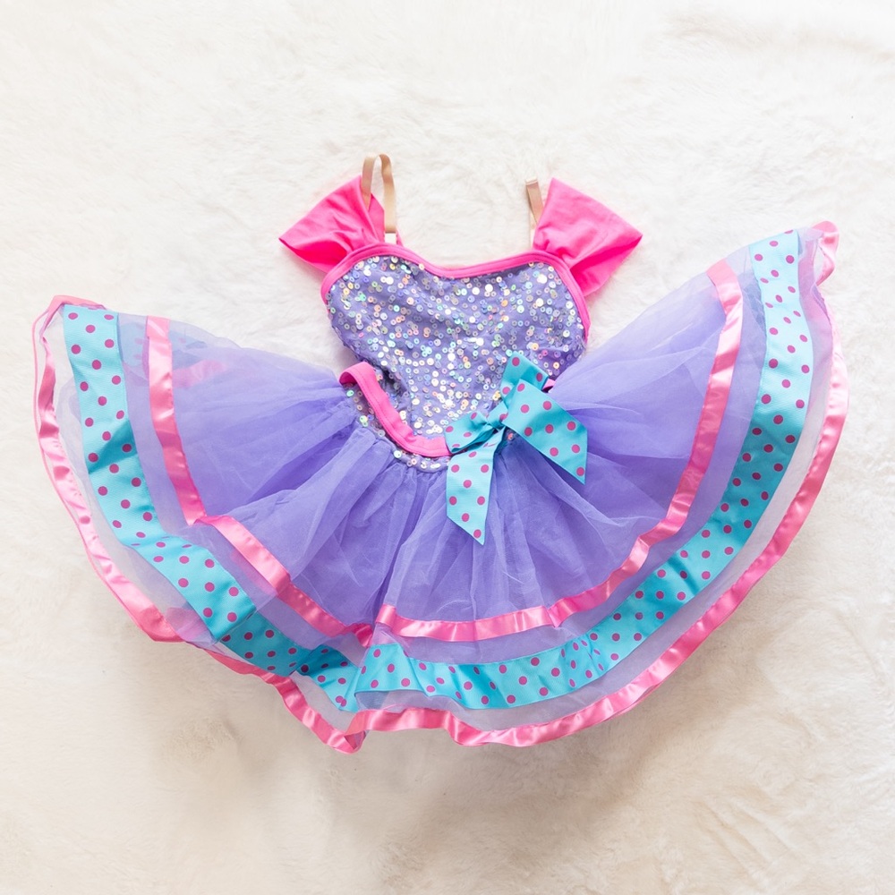 Sparkling Pink and Purple Kids Costume - Picture 6 of 6